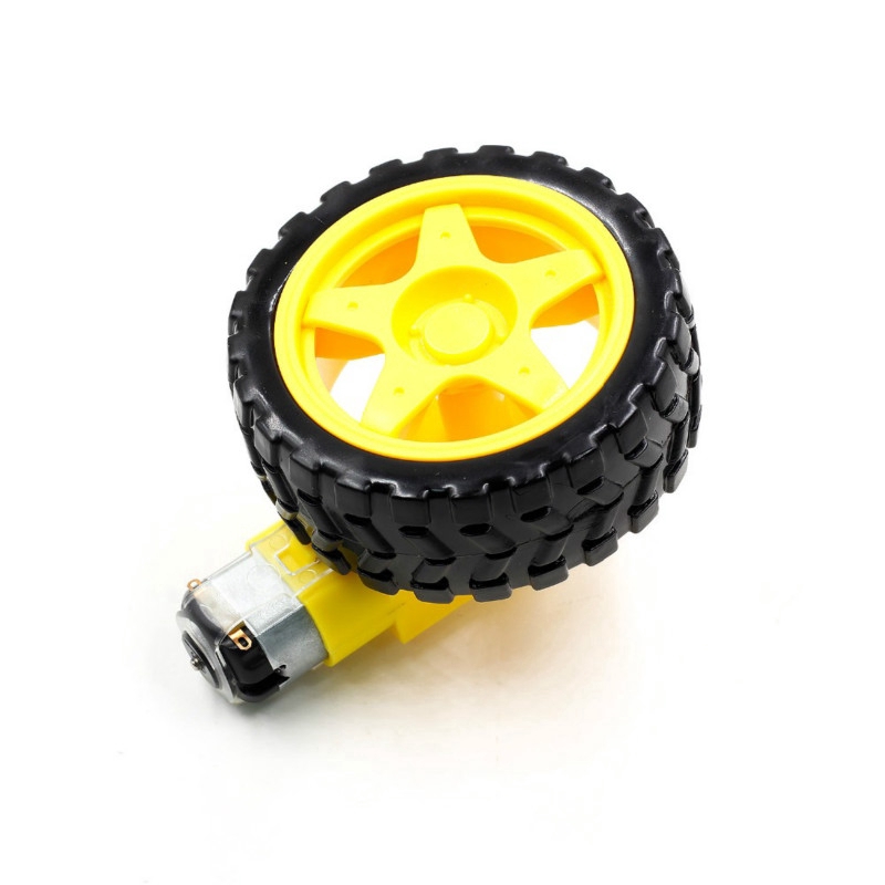Bộ mô tơ và bánh xe chuyên dụng cho robot Arduino DC3V-6V (có bán lẻ)